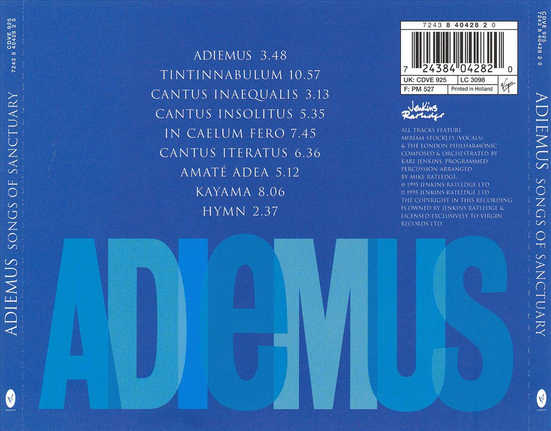 Adiemus: Songs of Sanctuary cover art