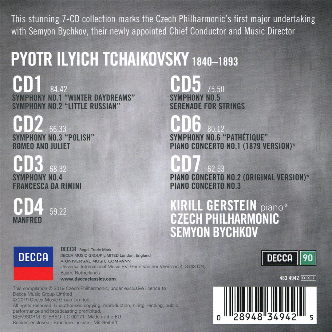 Tchaikovsky Project: Complete Symphonies, Orchestral Works, Complete Piano Concertos cover art