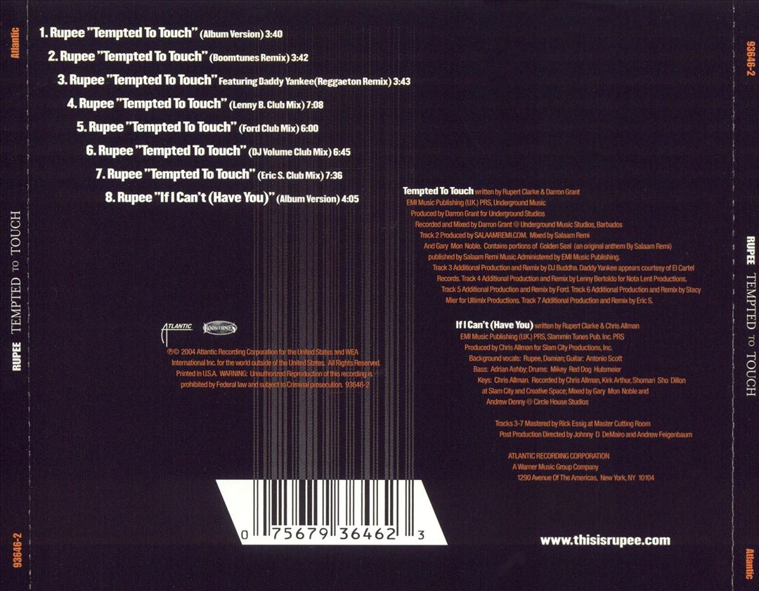 Tempted to Touch Remixes cover art
