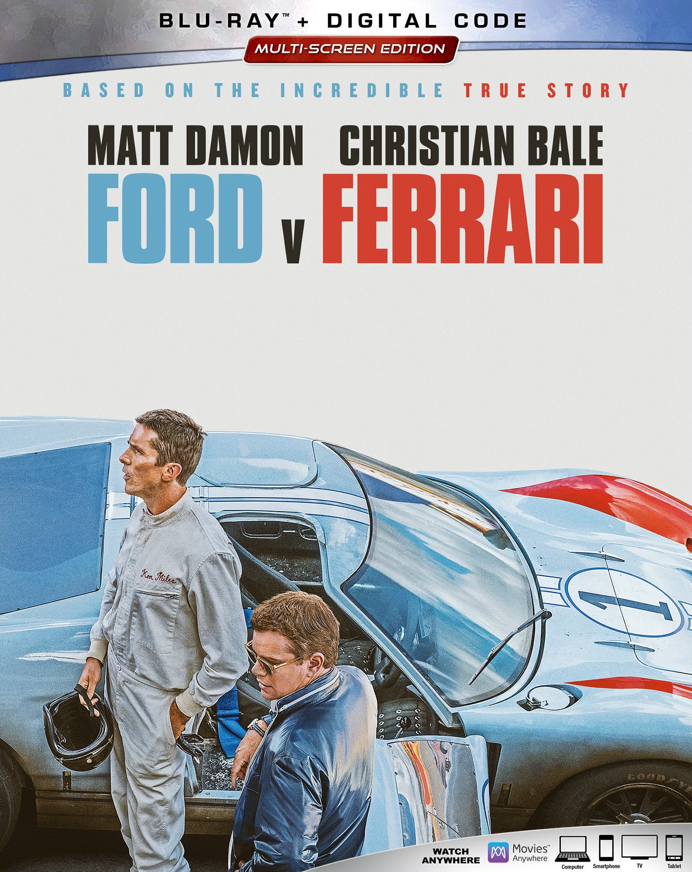 Ford v Ferrari [Includes Digital Copy] [Blu-ray] cover art