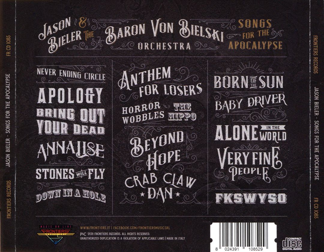 Songs for the Apocalypse cover art