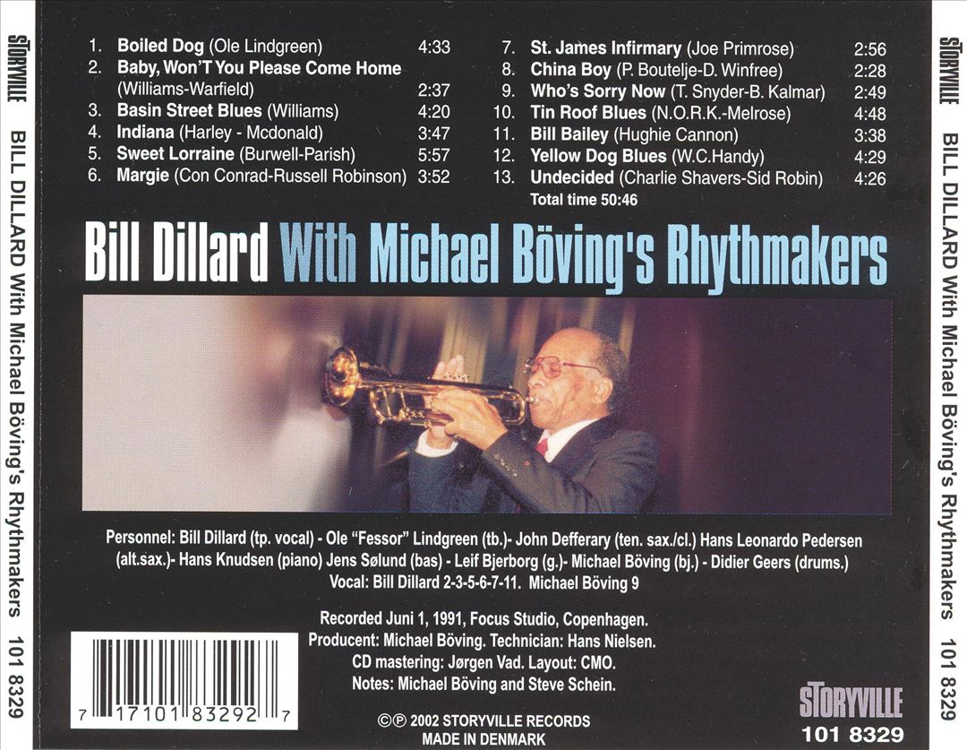 Bill Dillard with Michael Boving's Rhythmakers cover art