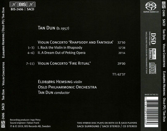 Tan Dun: Fire Ritual - Violin Concertos cover art