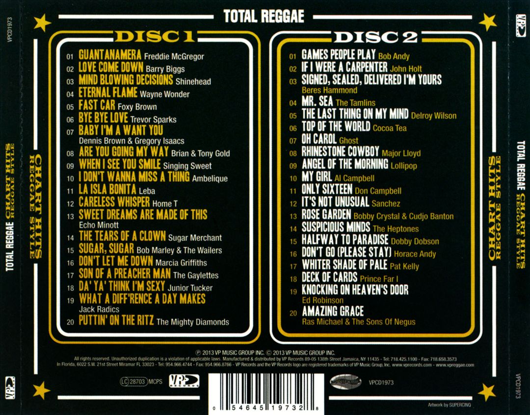Total Reggae: Chart Hits Reggae Style cover art