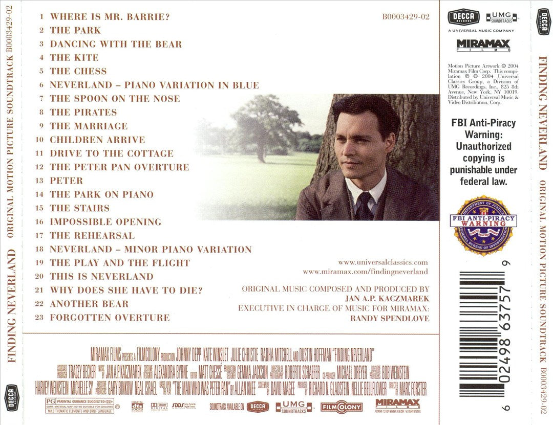 Finding Neverland [Original Motion Picture Soundtrack] cover art