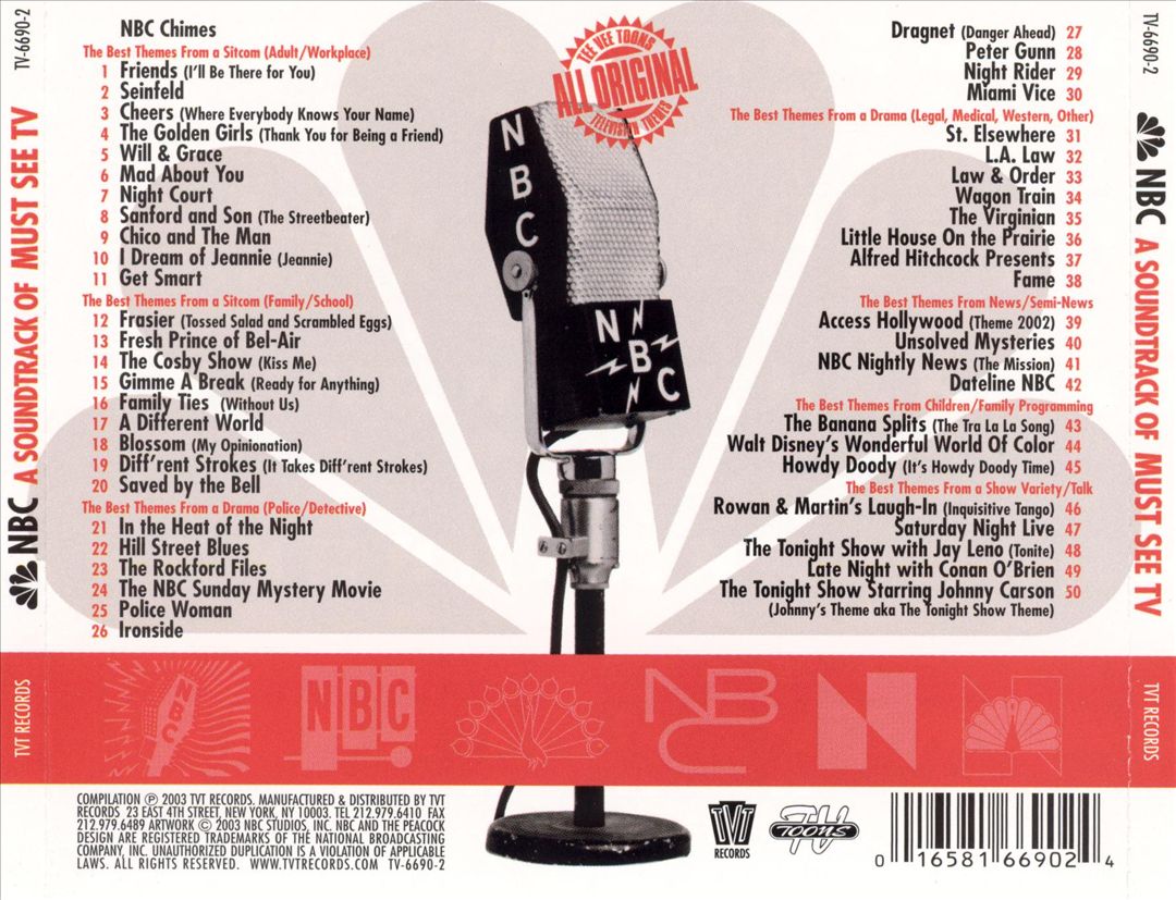 NBC: A Soundtrack of Must See TV cover art