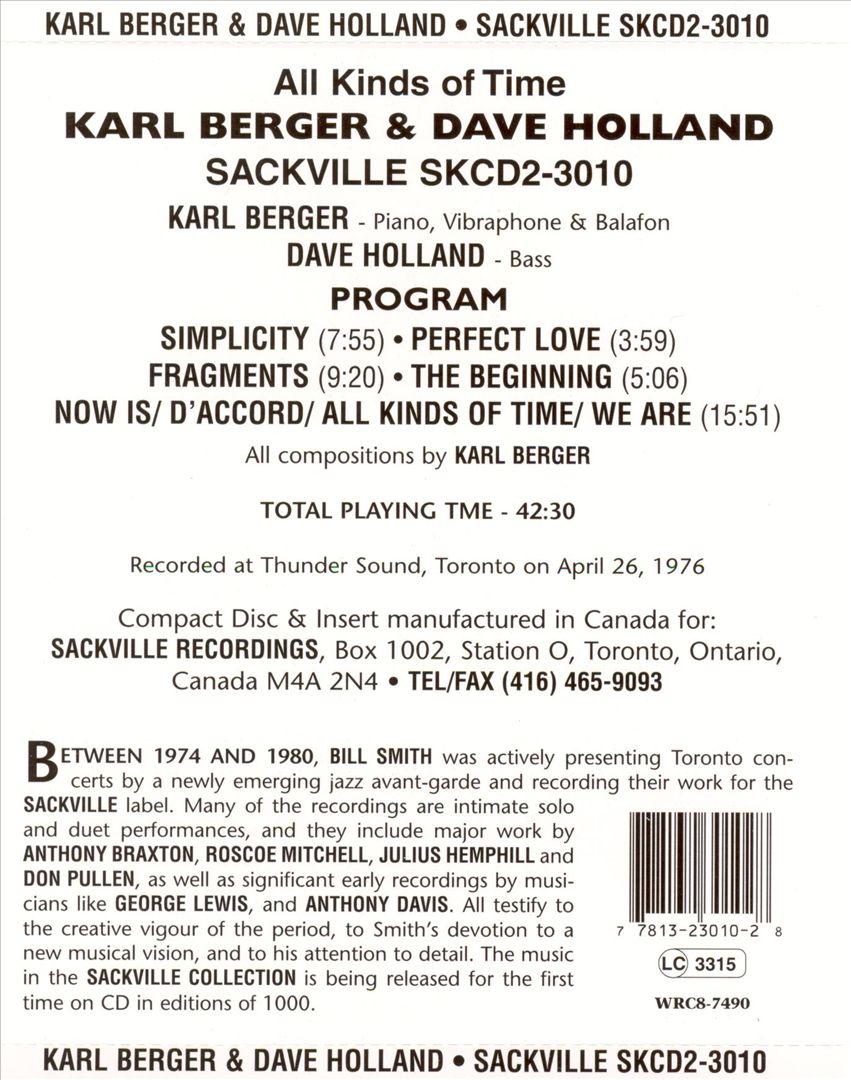 All Kinds of Time cover art