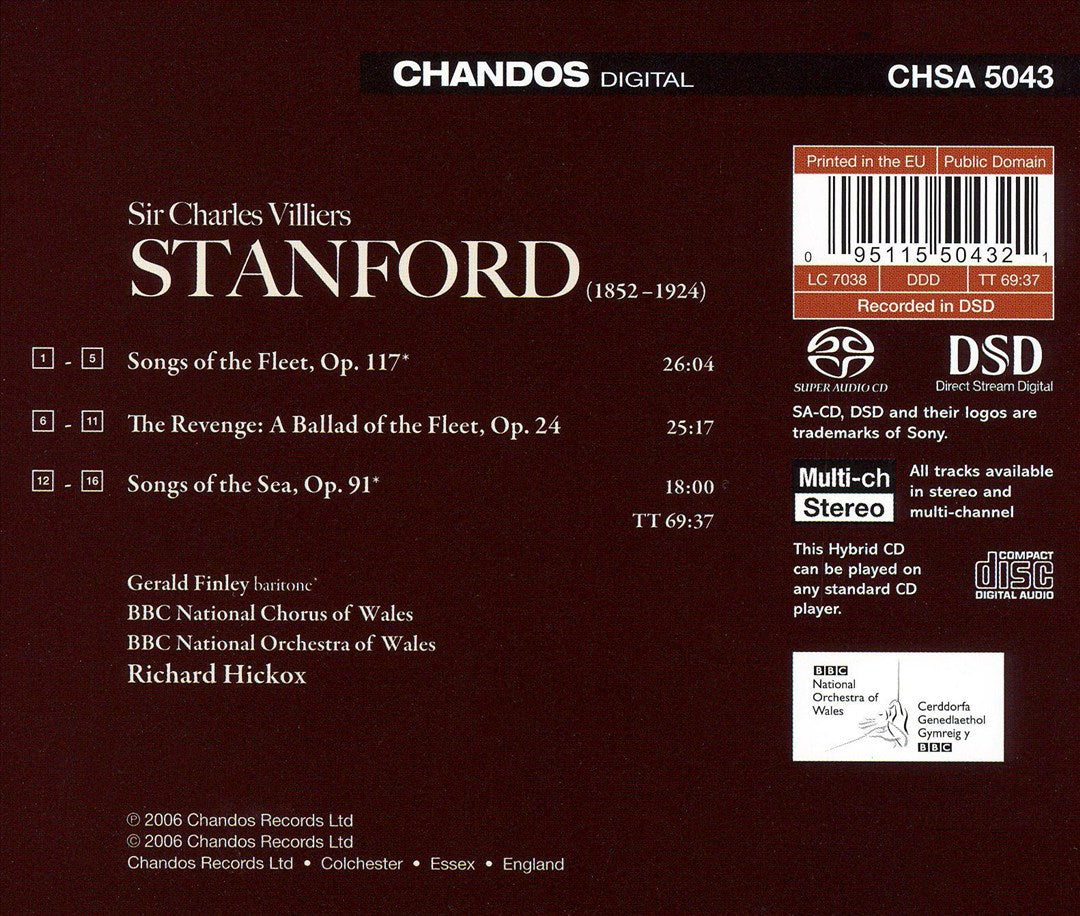Stanford: The Revenge; Songs of the Sea; Songs of the Fleet [Hybird SACD] cover art