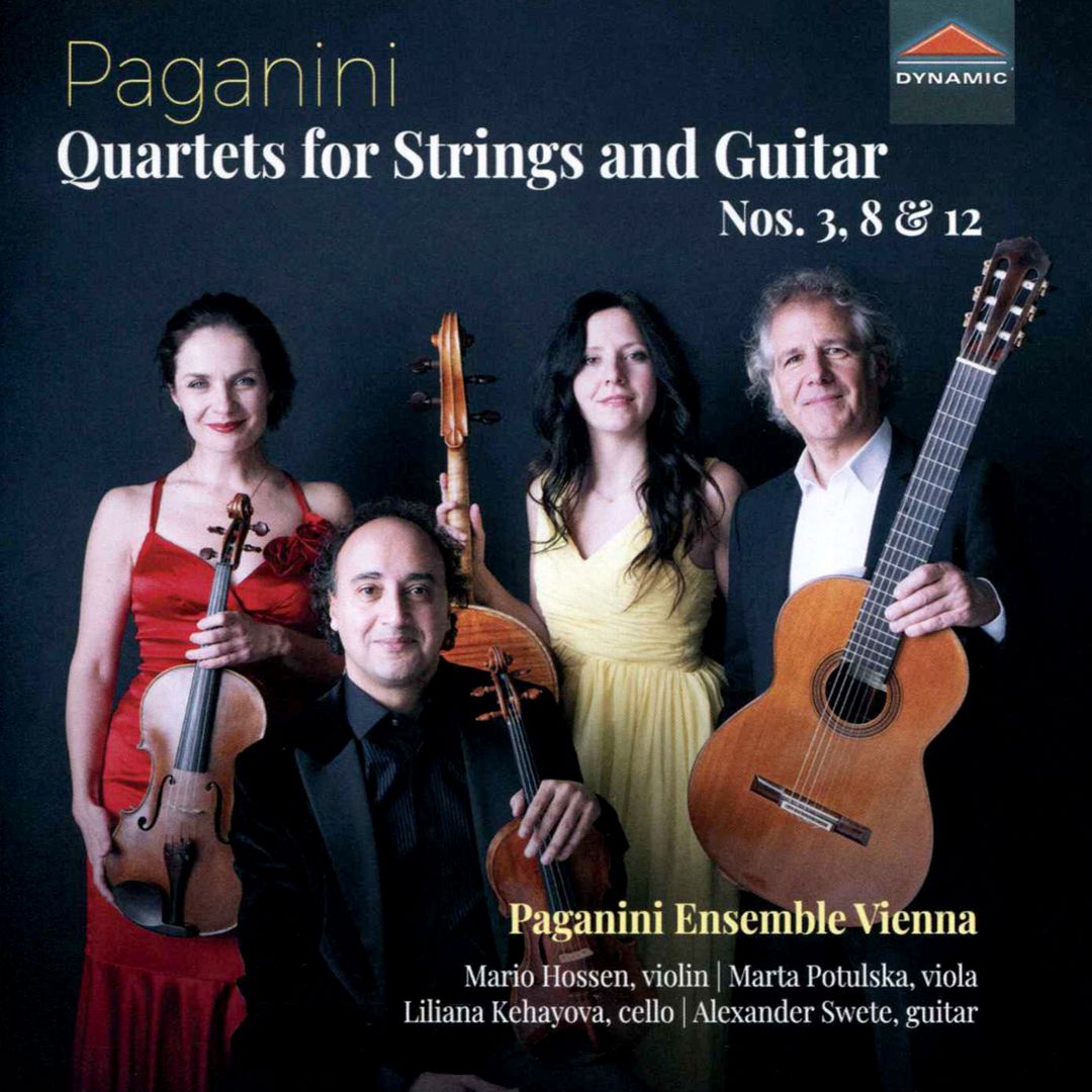 Paganini: Quartets for Strings and Guitar Nos. 3, 8 & 12 cover art