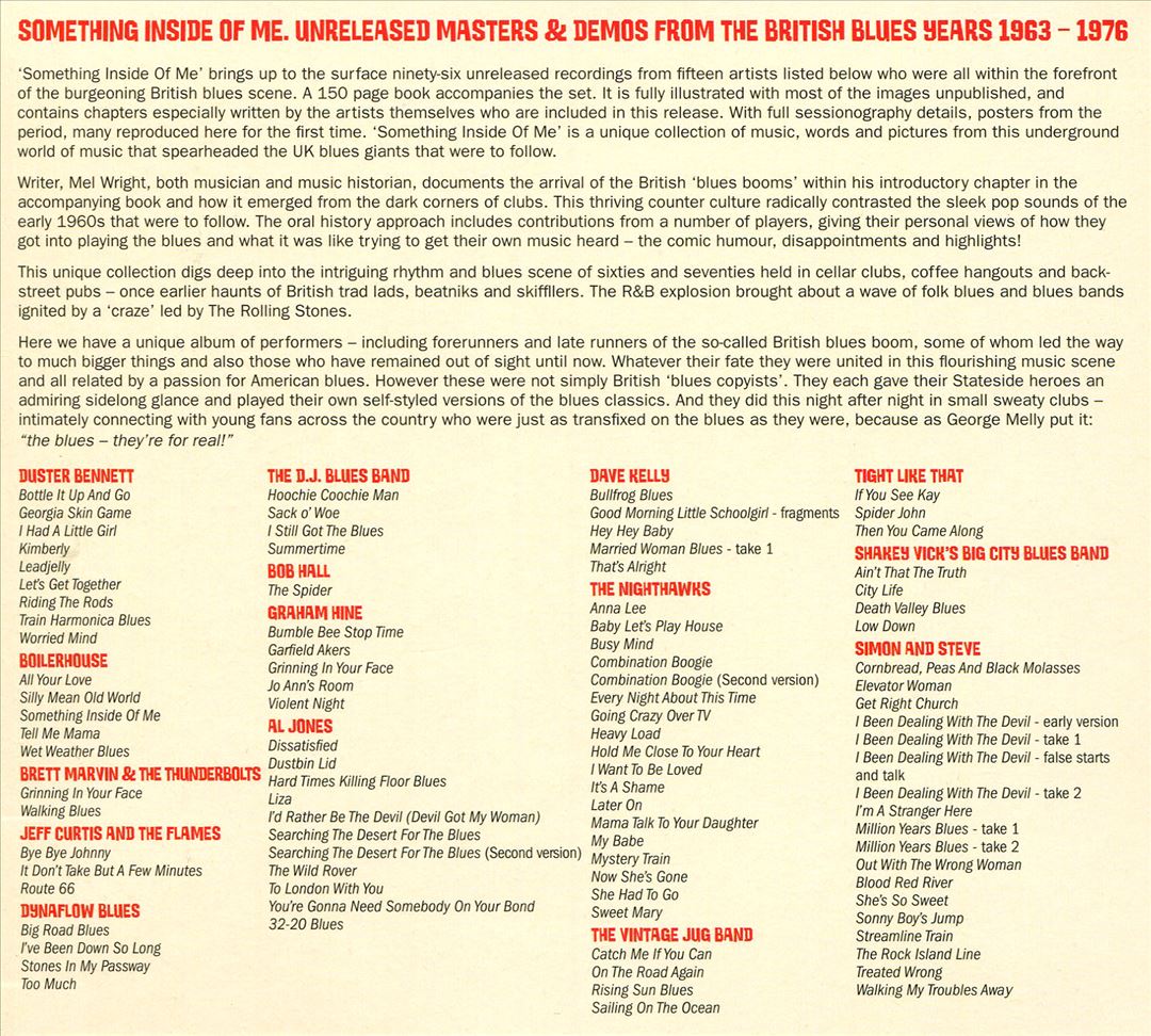 Something Inside of Me: Unreleased Masters & Demos From the British Blues Years 1963-1976 cover art