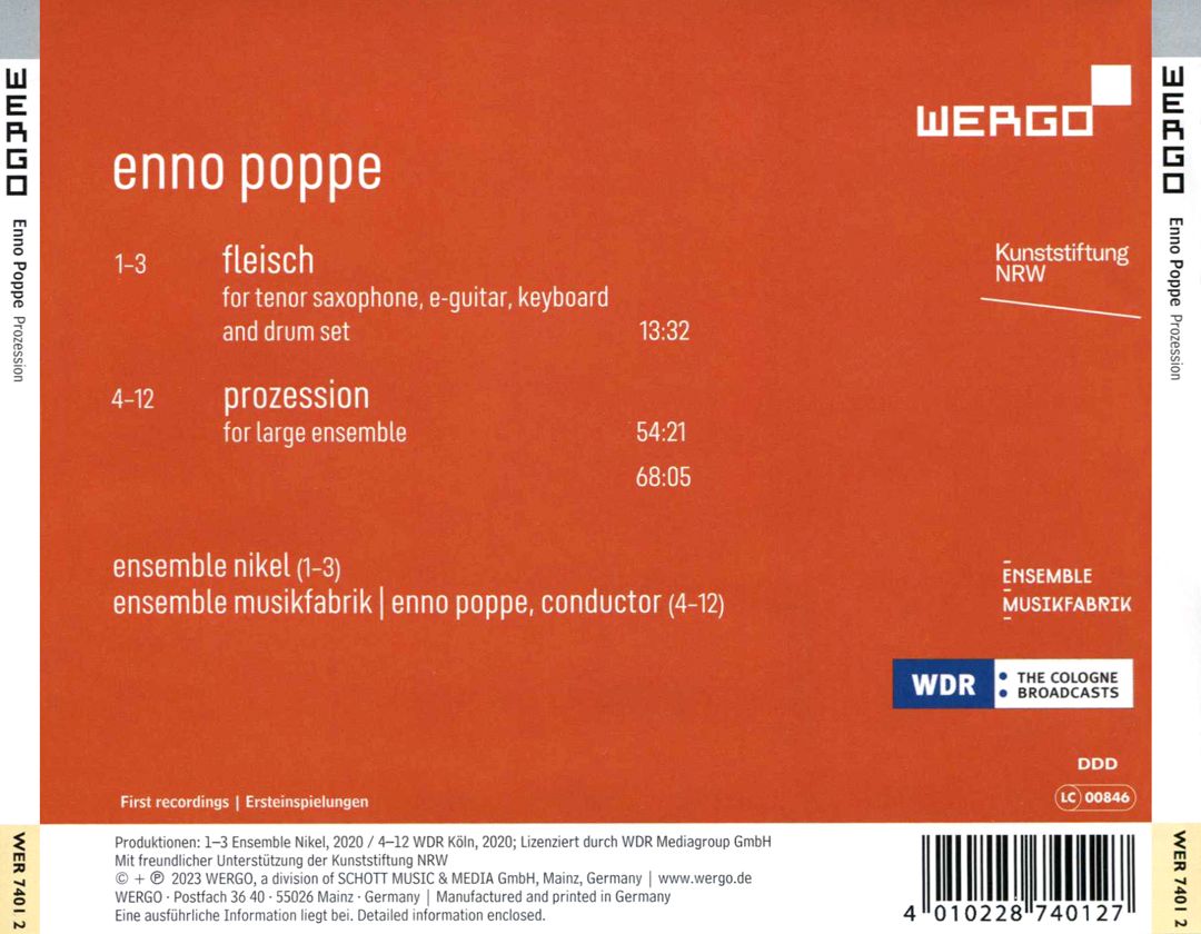 Enno Poppe: Prozession cover art