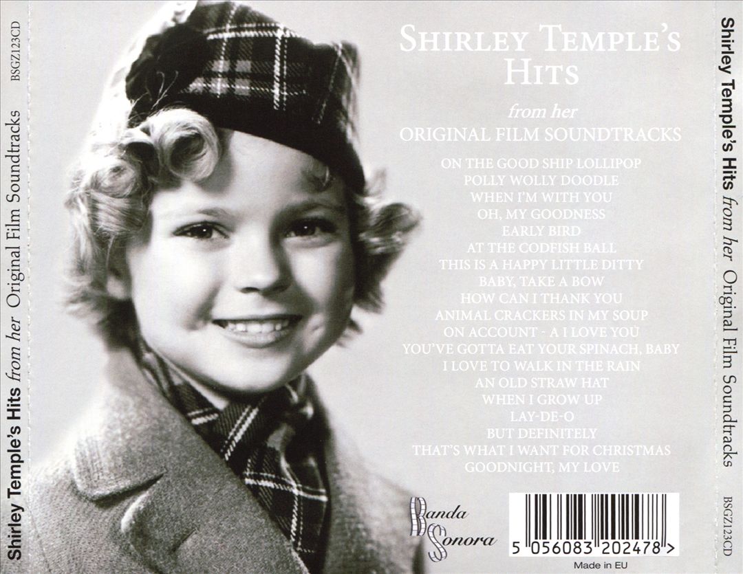 Shirley Temple's Hits From Her Original Film Soundtracks cover art