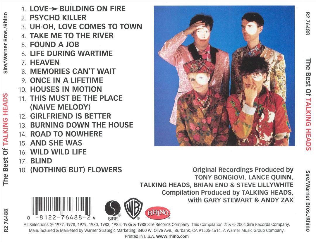 Best of Talking Heads cover art