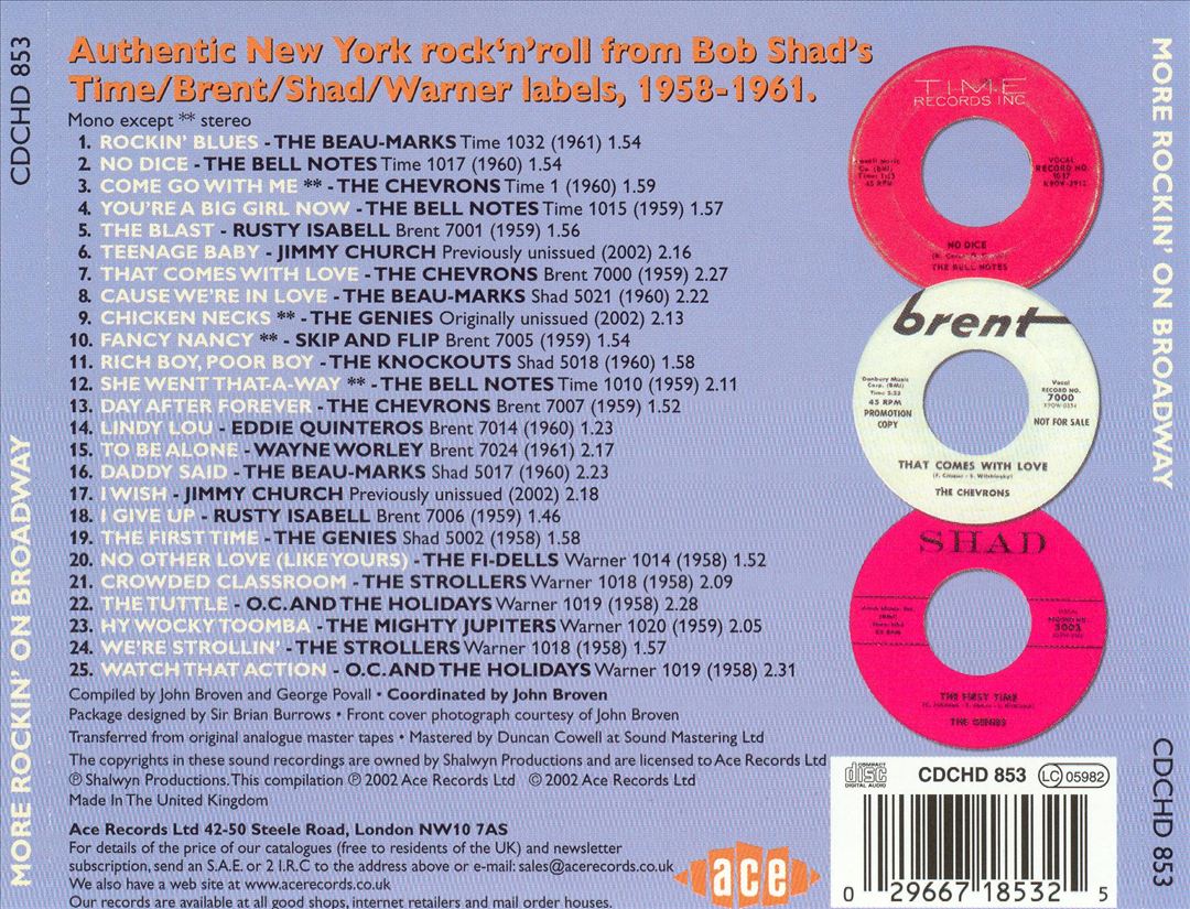 More Rockin' on Broadway cover art