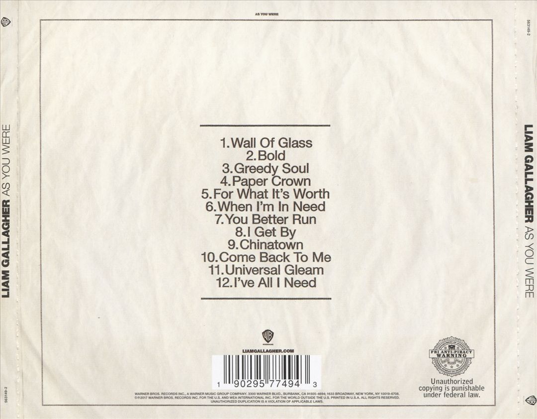 As You Were cover art