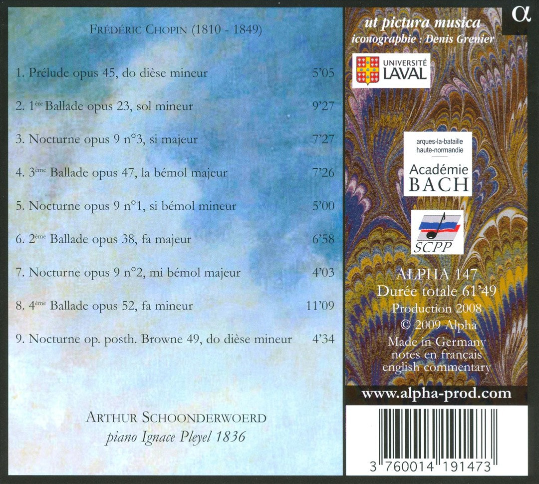 Chopin: Ballades & Nocturnes cover art