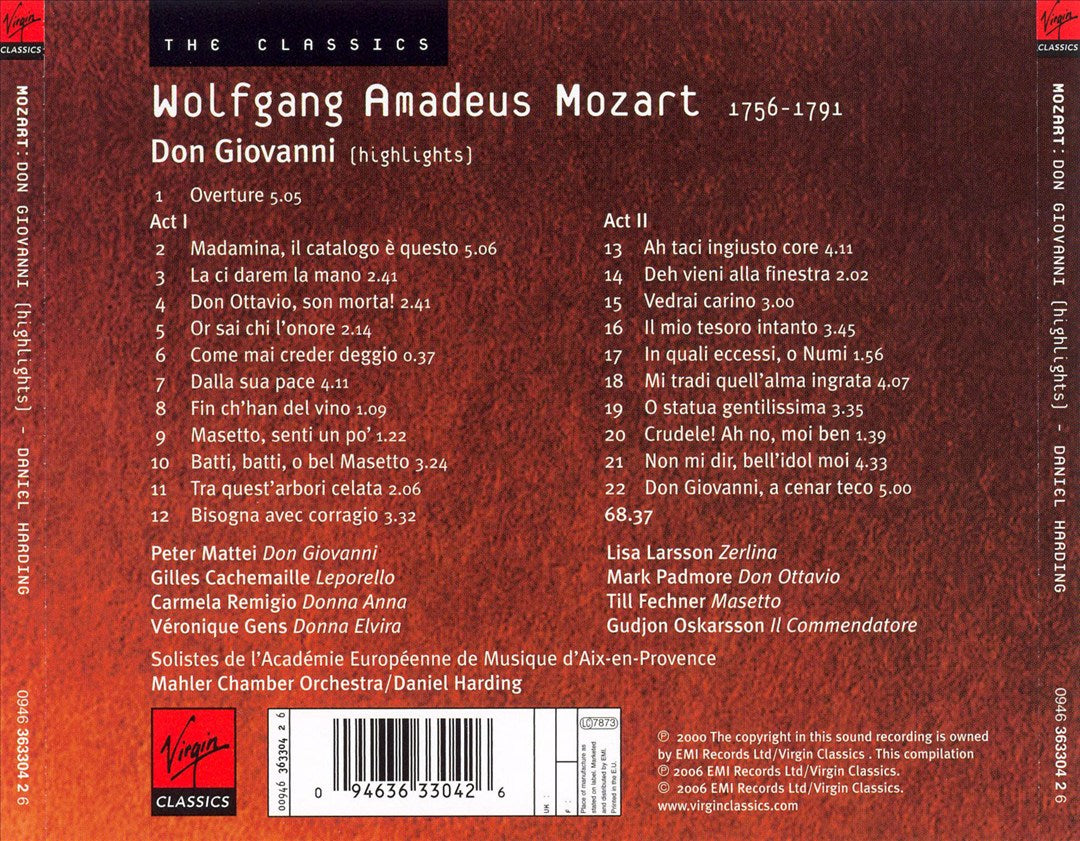 Mozart: Don Giovanni [Highlights] cover art