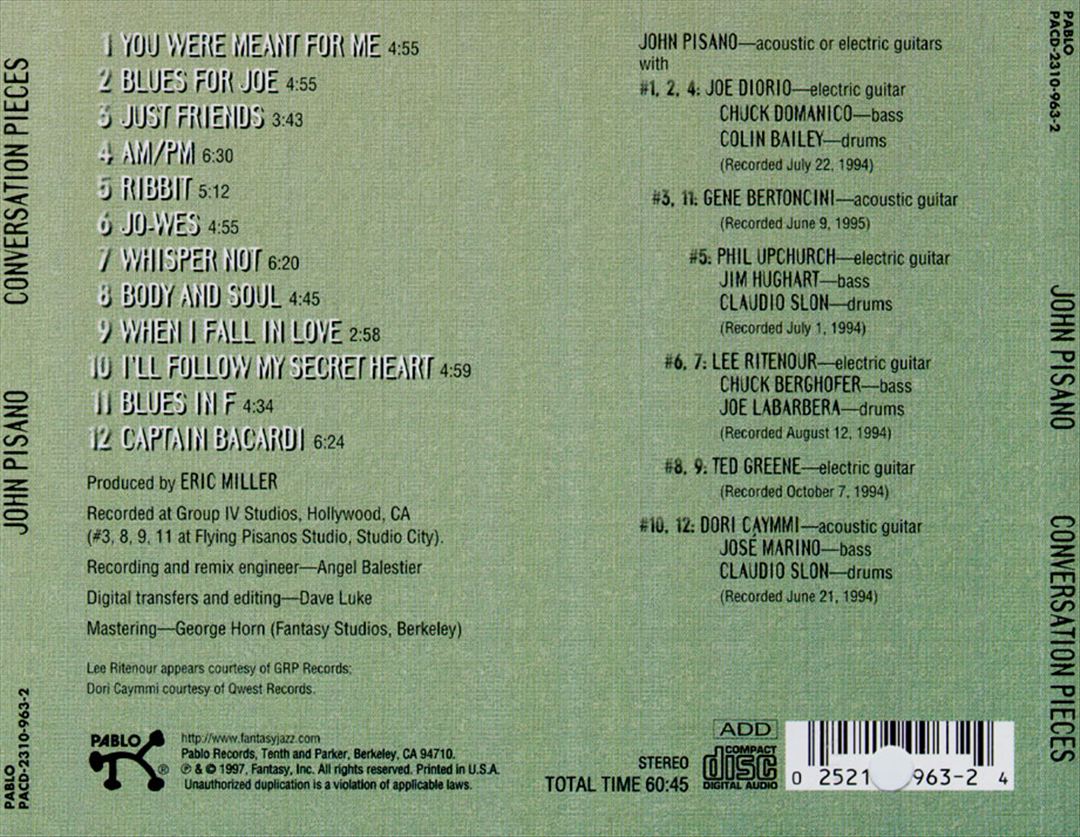 Conversation Pieces cover art