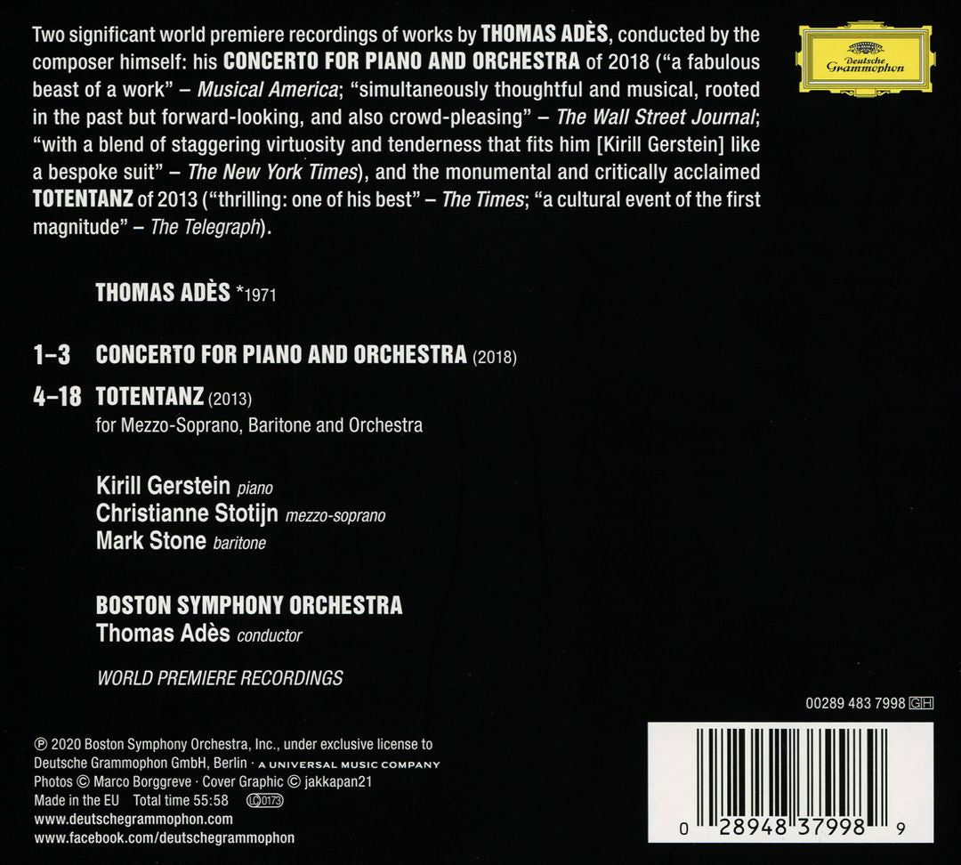 Adès conducts Adès cover art