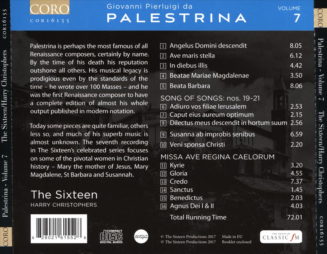 Giovanni Pierluigi da Palestrina, Vol. 7 cover art