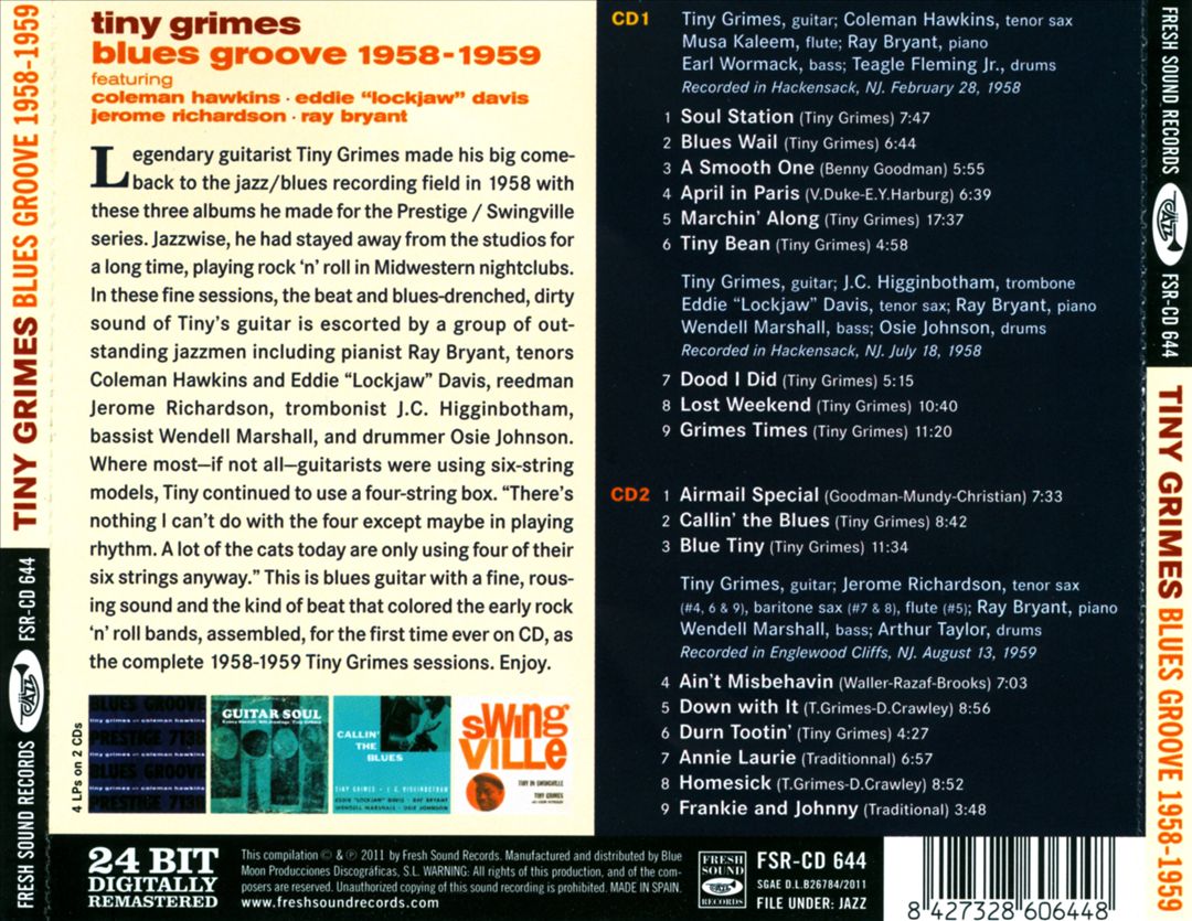 Blues Groove 1958-1959 cover art