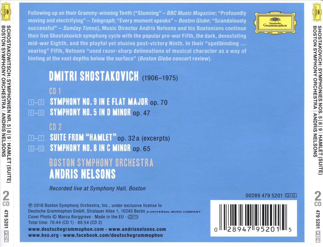 Under Stalin's Shadow: Shostakovich - Symphonies Nos. 5, 8 & 9 cover art