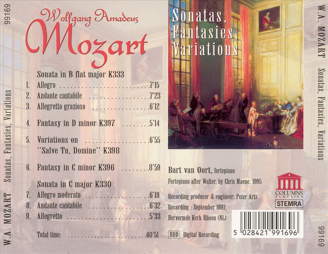 Mozart: Sonatas, Fantasies, Variations cover art