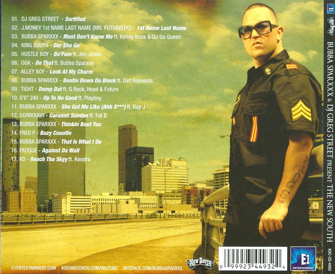 Bubba Sparxxx and DJ Greg Street Present the New South cover art