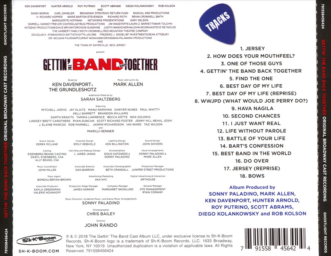 Gettin' the Band Back Together [Original Broadway Cast Recording] cover art