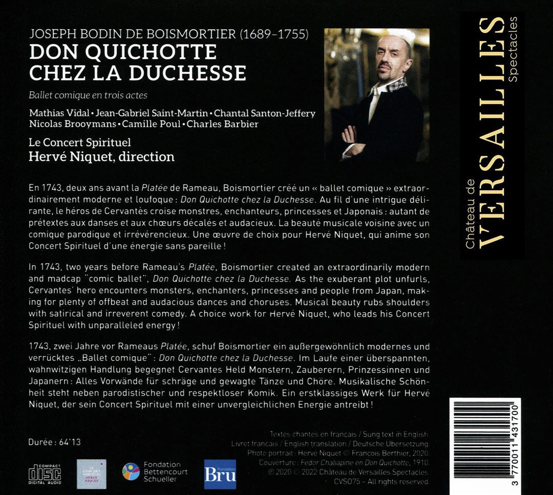 Boismortier: Don Quichotte chez la Duchesse [2020 Recording] cover art