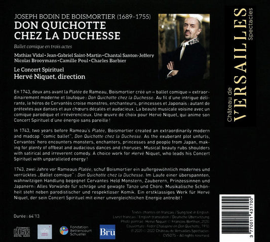 Boismortier: Don Quichotte chez la Duchesse [2020 Recording] cover art