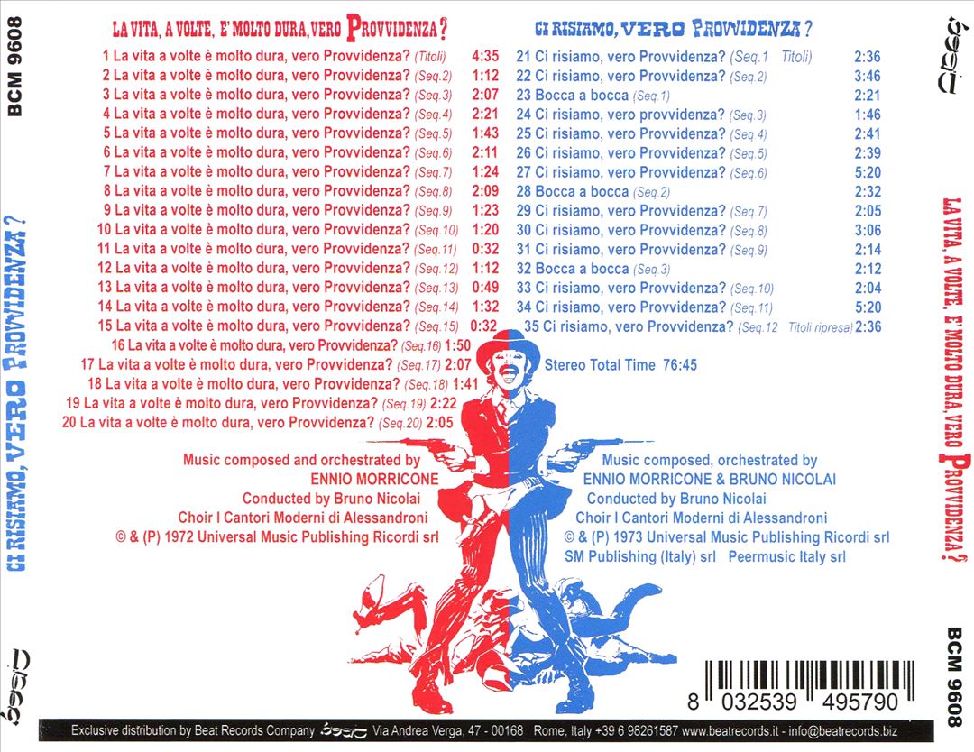 Vita, a volte, è molto dura, vero Provvidenza? / Ci risamo, vero Provvidenza? [Original Soundtracks] cover art