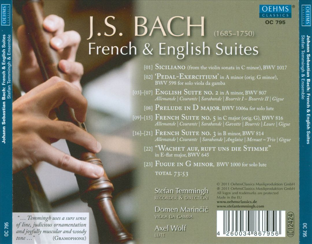 J.S. Bach: French & English Suites cover art