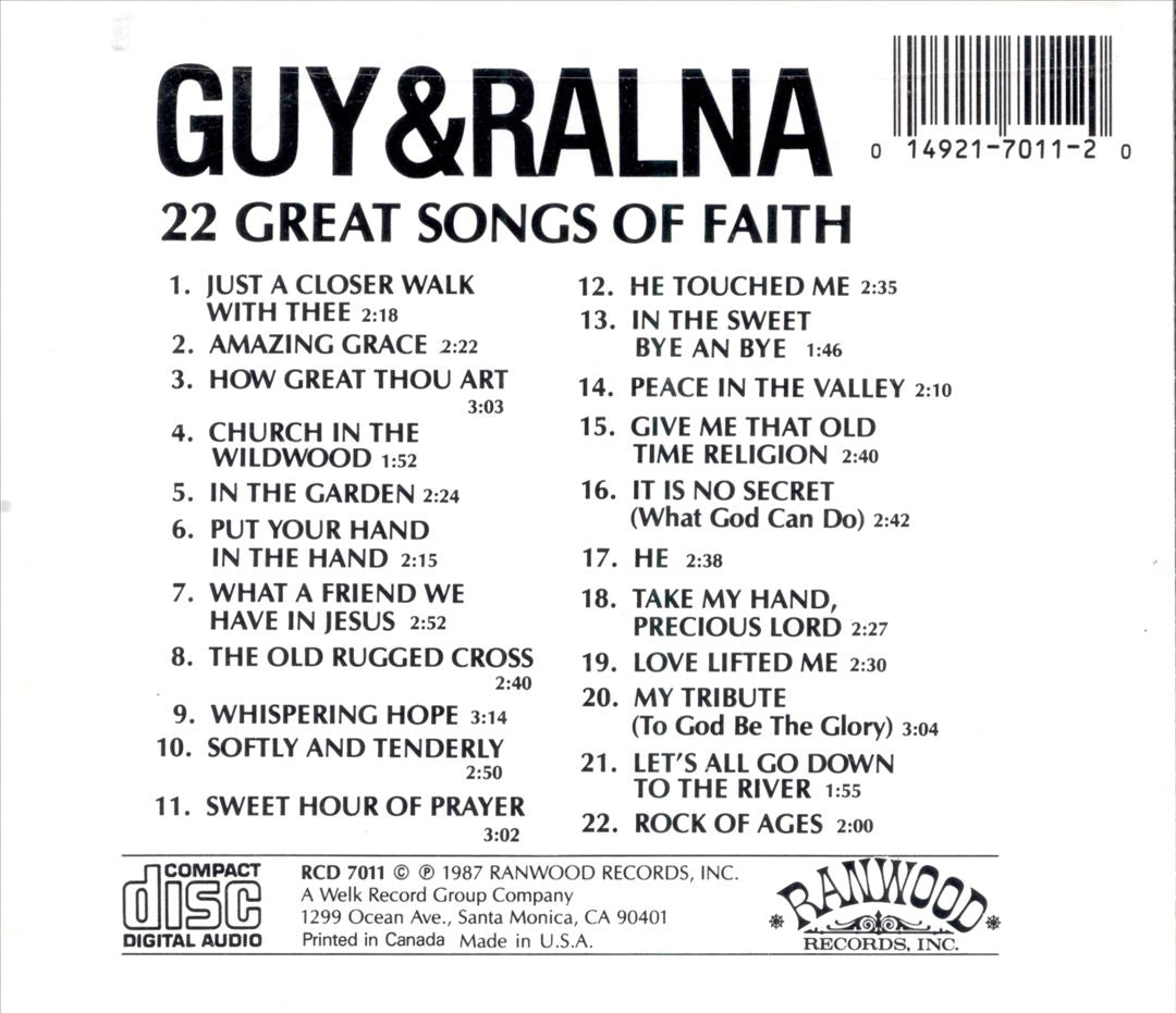 22 Great Songs of Faith cover art