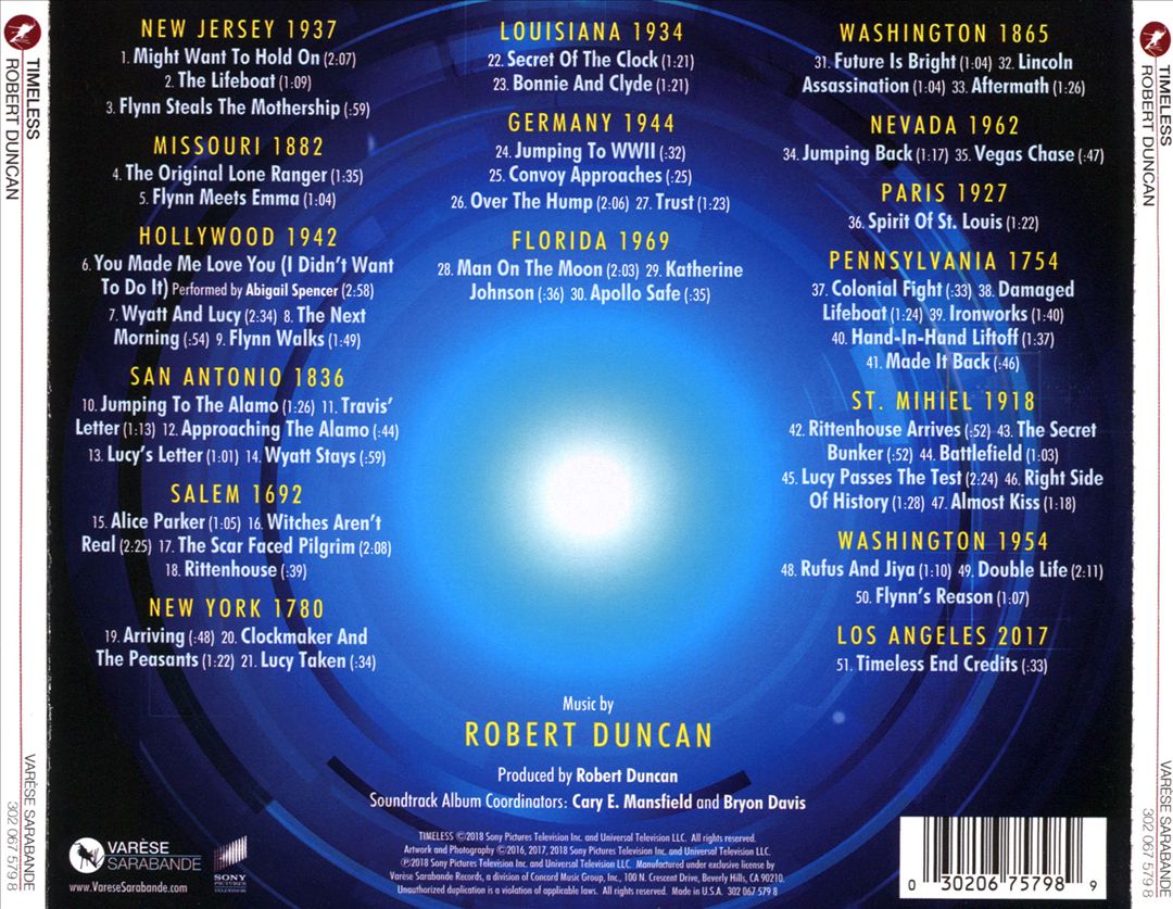 Timeless [Original Television Soundtrack] cover art