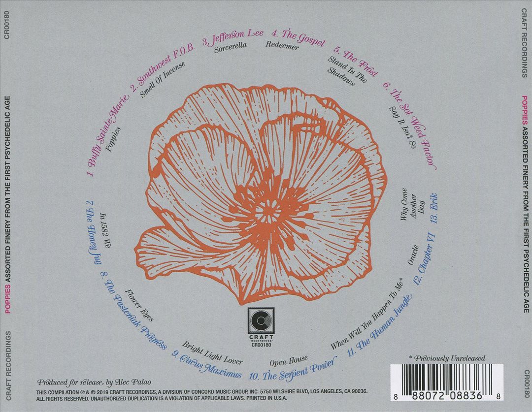 Poppies: Assorted Finery from the First Psychedelic Age cover art