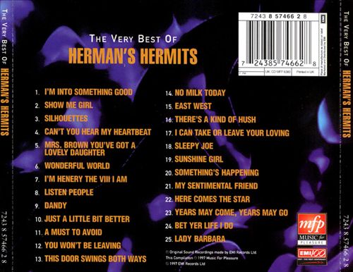 Very Best of Herman's Hermits [Music for Pleasure 1997] cover art