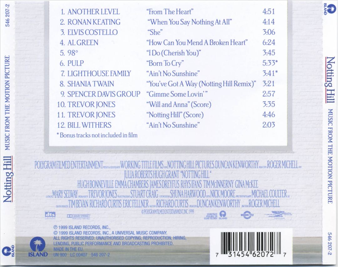 Notting Hill [12 Tracks] cover art
