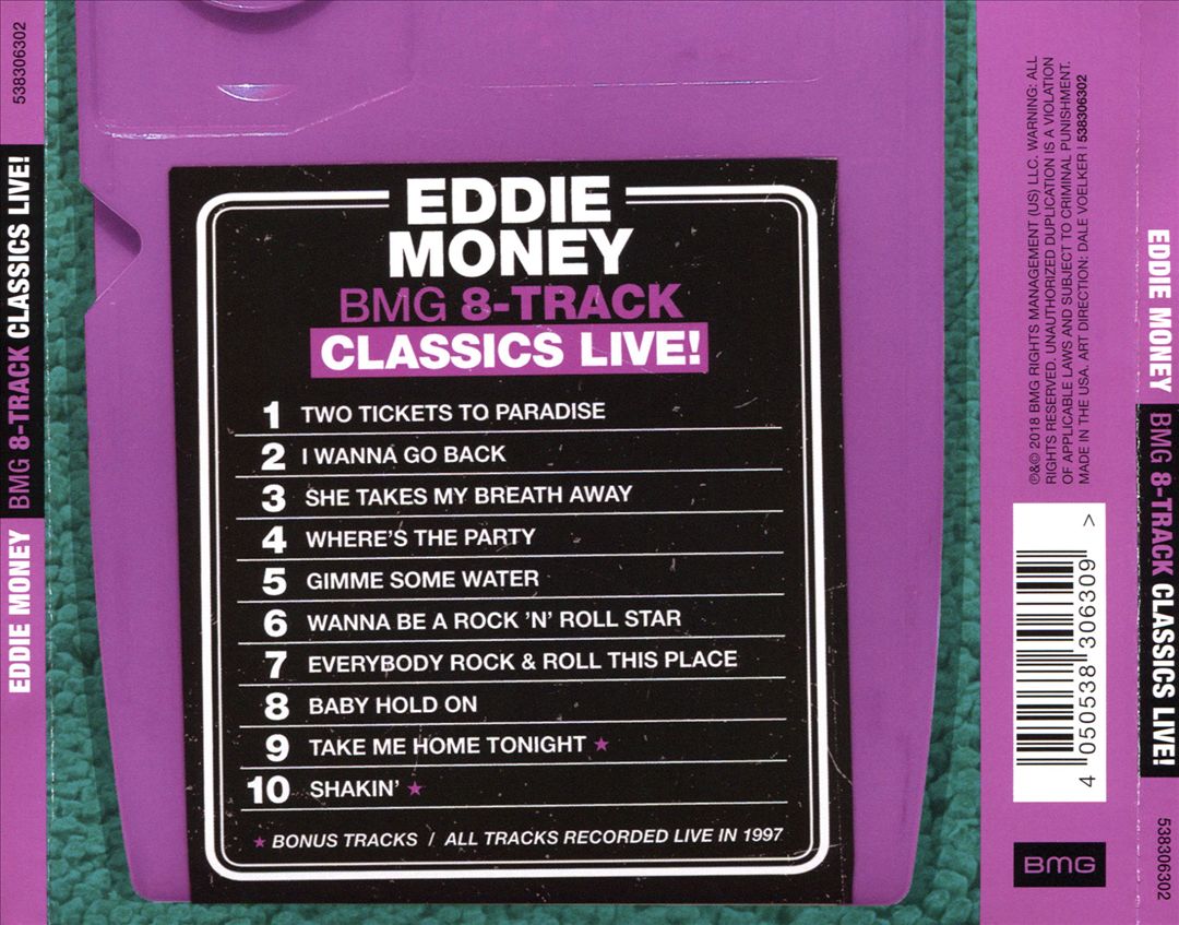 BMG 8-Track Classics Live! cover art