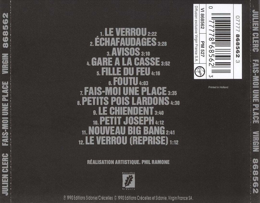 Fais-Moi une Place cover art