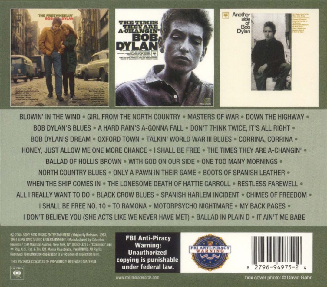 The Collection, Vol. 2: Freewheelin' Bob Dylan/Times They Are A-Changin'/Another Side [2005 cover art