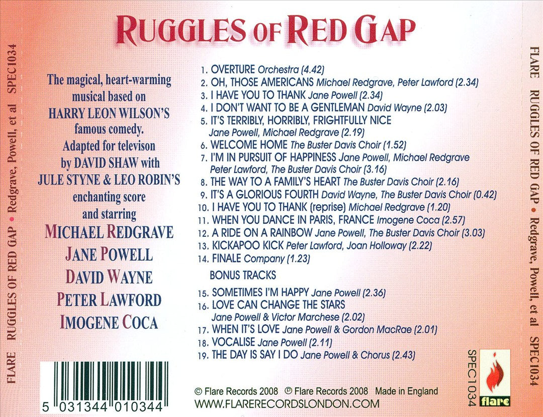 Ruggles of Red Gap: Cast Recording cover art
