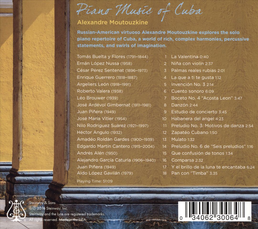 Piano Music of Cuba cover art