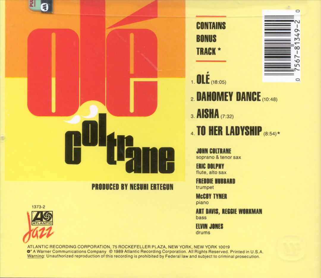 Olé Coltrane cover art