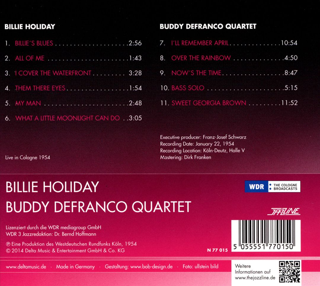Live In Cologne 1954 cover art