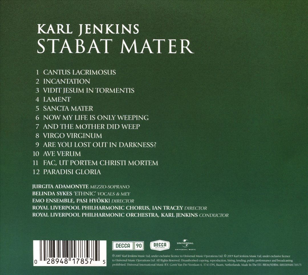 Karl Jenkins: Stabat Mater cover art