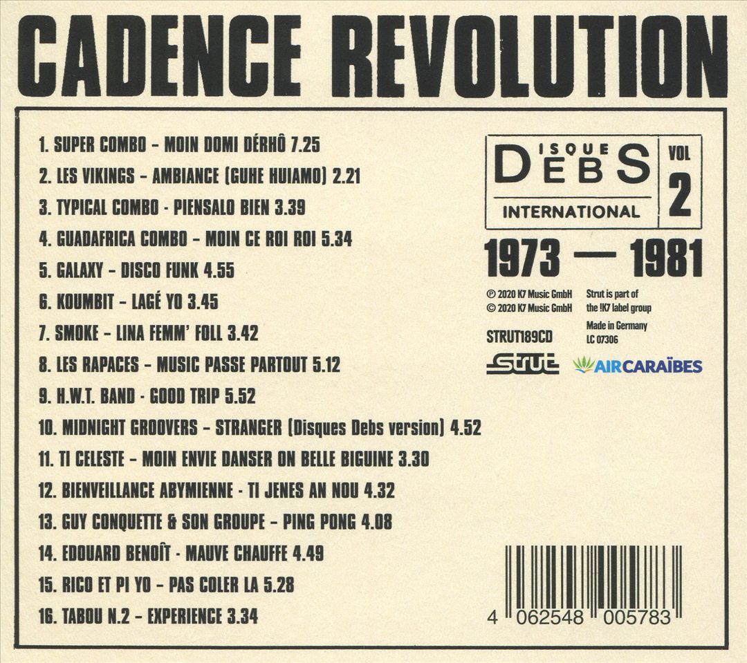 Cadence Revolution: Disques Debs International, Vol. 2 cover art