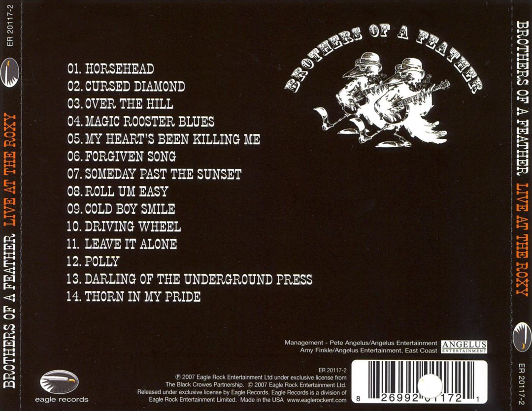 Brothers of a Feather: Live at the Roxy cover art