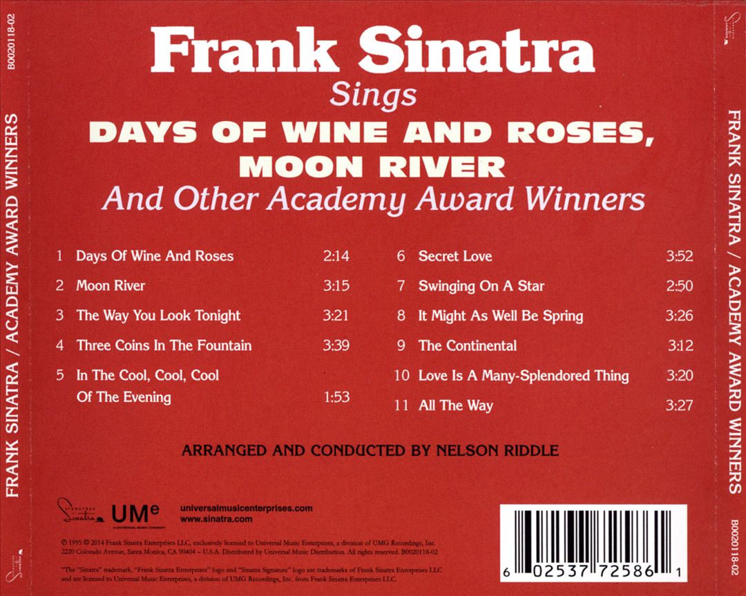 Days of Wine and Roses, Moon River and Other Academy Award Winners cover art
