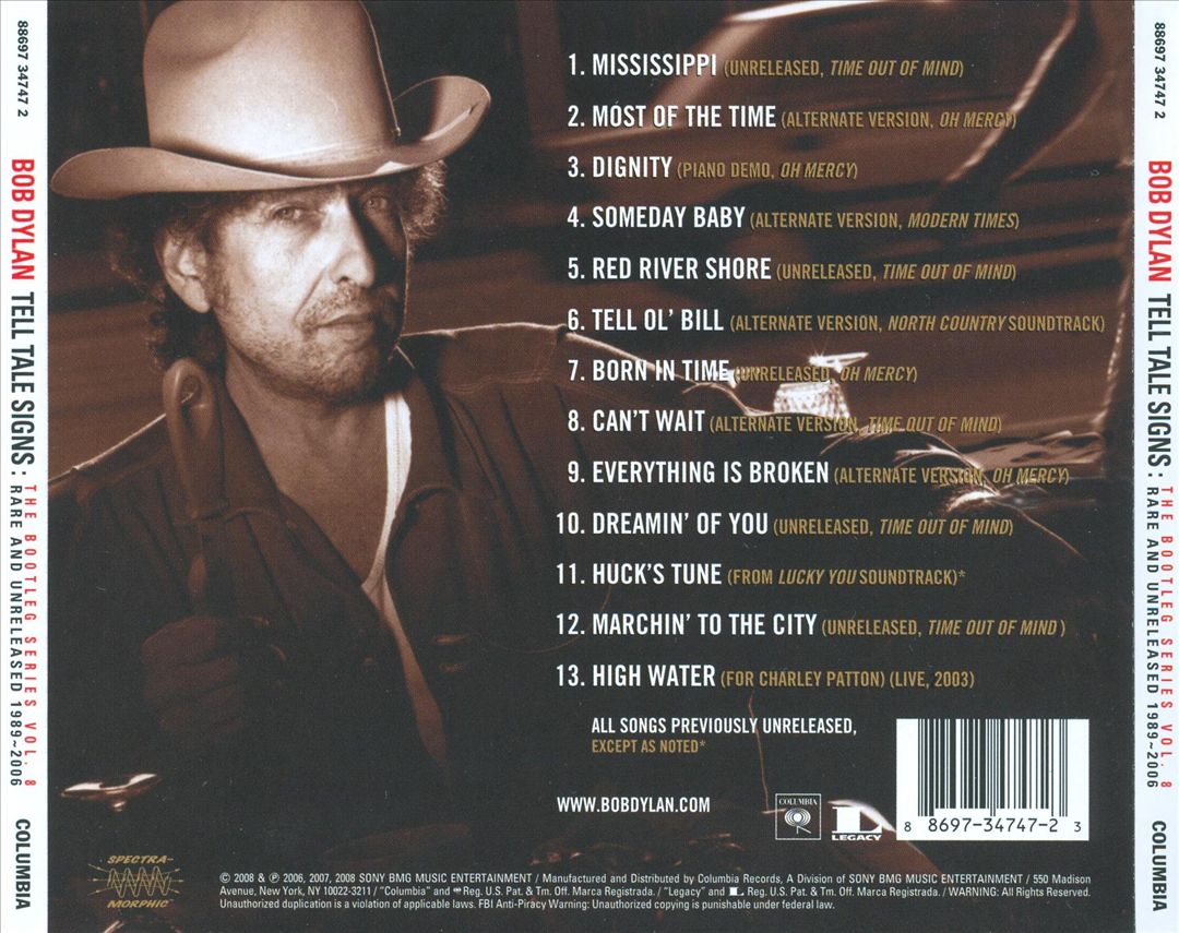 The Bootleg Series, Vol. 8: Tell Tale Signs - Rare and Unreleased 1989-2006 [1 CD Version] cover art